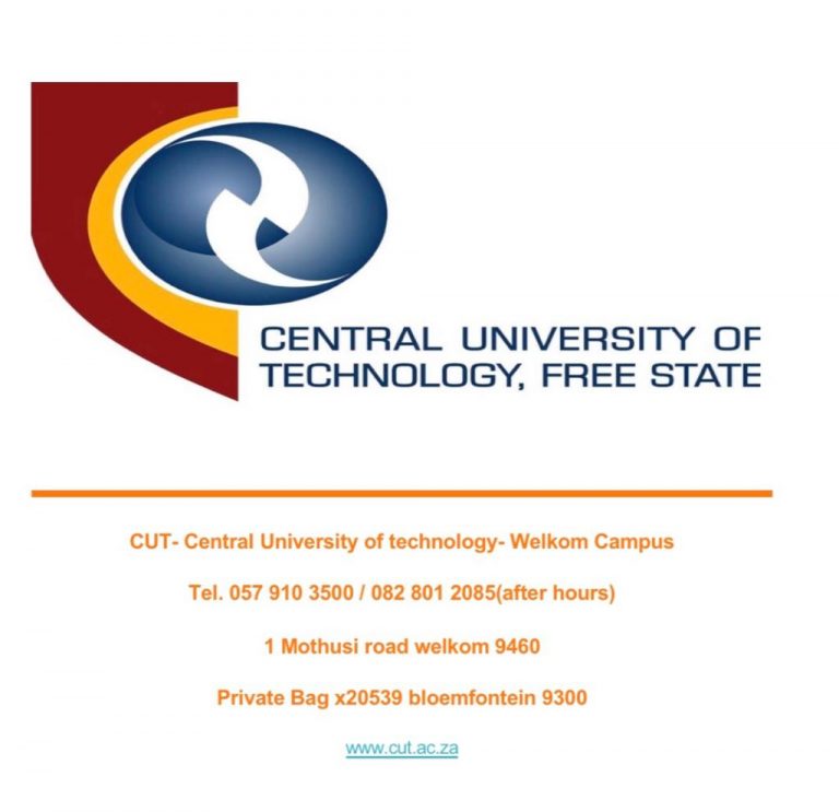 CENTRAL UNIVERSITY OF TECHNOLOGY FREE STATE WELKOM CAMPUS TRUEDON